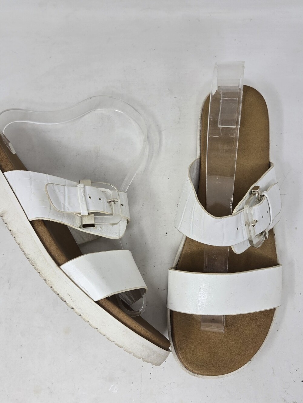 Aldo Double-Strap Slip on Open Toe Slide Sandals Women's Size 9.5